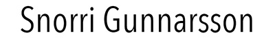 Snorri Gunnarsson Logo